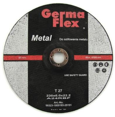 Kotuc GermaFlex Metal/Inox T27 125x6,0x22,2 mm, A24RBF, ocel 223732 
