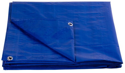 Plachta Tarpaulin Standard 6x8, zakrývacia, 80 g/m2, modrá, s okami  2171706 