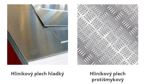 Hliníkové plechy a profily