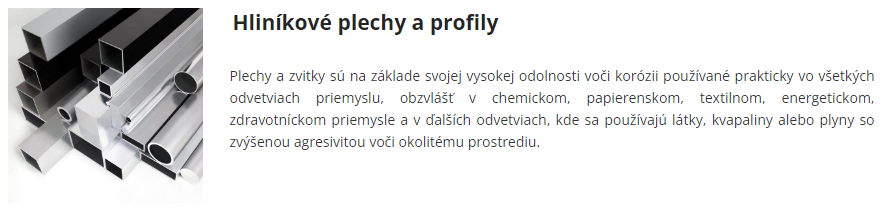 Hliníkové plechy a profily