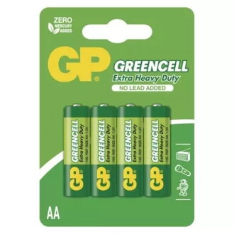 Zinko-chloridová batéria GP Greencell R6 (AA) 1bal./4ks B1221
