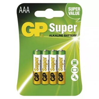 Alkalická batéria GP Super LR03 (AAA) 1bal./4ks B1311
