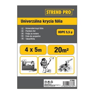 Fólia Strend Pro maliarska, Hobby 4x5,0 m, 5,5µ, zakrývacia  217885 