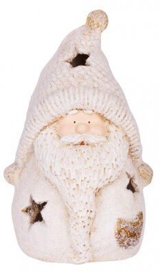Postavička MagicHome Vianoce, Santa guľa, keramika, 30 cm 8090068