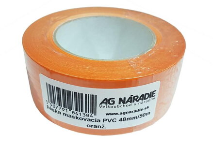 Paska maskovacia fasadna PVC 48mmx50m oranzova  3580001 