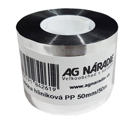 Paska hlinikova PP 50mmx50m  3580011 