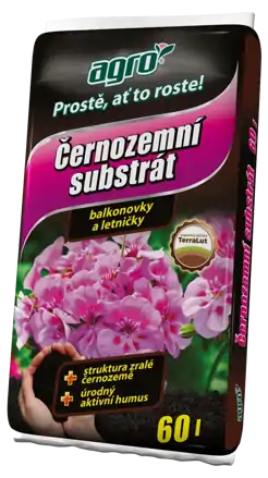 Černozemný substrát na balkónovky a letničky 60l