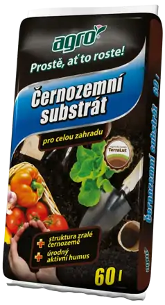 Černozemný substrát na celú záhradu 60l