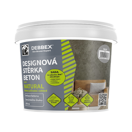 Designová stierka BETON NATURAL šedá