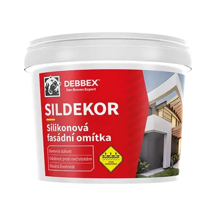 Silikónová omietka SILDEKOR ryhovaná (škrabaná) Farebná 25kg