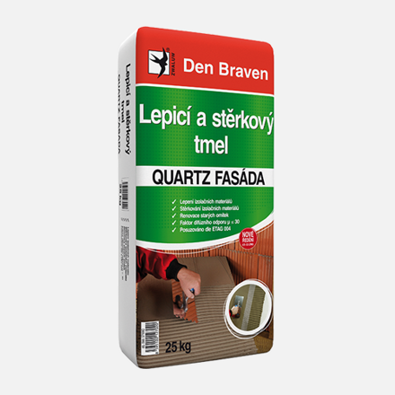 Lepiaci a stierkový tmel QUARTZ FASÁDA 25kg 