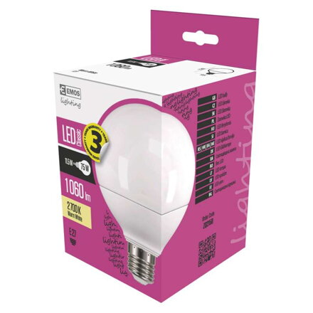 LED žiarovka Classic Globe 11,5W E27 teplá biela ZQ2150