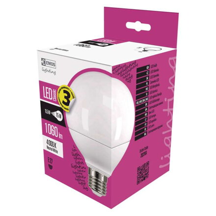 LED žiarovka Classic Globe 11,5W E27 neutrálna biela ZQ2151