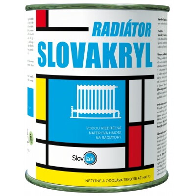 Slovakryl na radiator 0,75kg 0100 biely