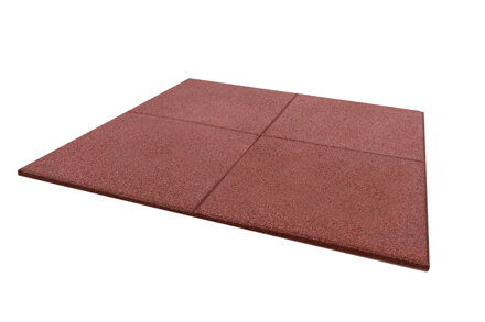Neprofilovaná gumová dlažba 1000x1000mm (plná spodná hrana )