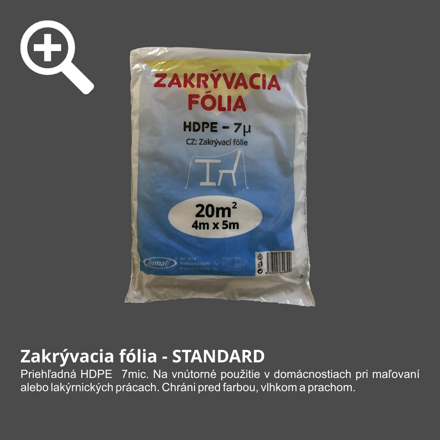 Zakrývacia fólia Štandard 7mic. 0174