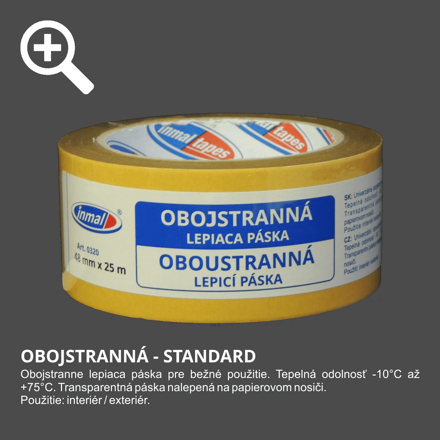 Obojstranná lepiaca páska 48mm x 25m 0320