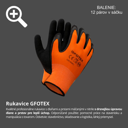 Rukavice GFOTEX č.9 0478