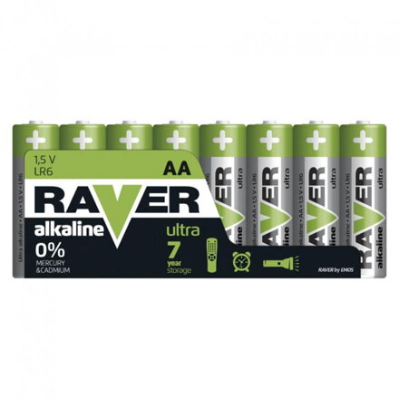 Bateria Raver Ultra LR6 8ks AA  213816 