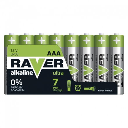 Bateria Raver Ultra LR03 8ks AAA  213822 