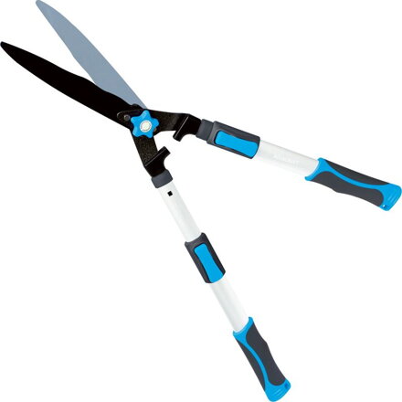 Nožnice AQUACRAFT® 370213, záhradné, na živý plot, Premium, WavyBlade, Alu/Soft, teleskopické +20 cm  211501 