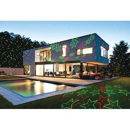 Laser MagicHome Vianoce, Star shower, hviezdy, IP44 8090237