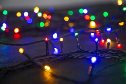 Reťaz MagicHome Vianoce Errai, L-14m, 560 LED multicolor, 8 funkcií, 230 V, 50 Hz, IP44, exteriér, napájací 8090730A