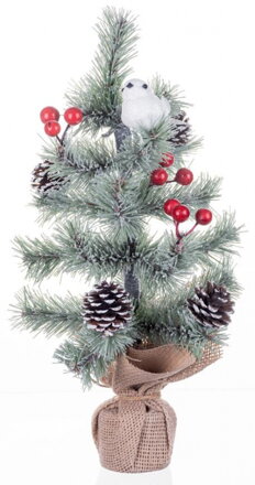 Stromček MagicHome Vianoce, ozdobený, prírodný, 36 cm 8091003