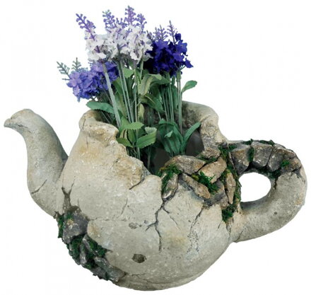 Dekoracia Gecco 2440, Džbán s kvetináčom, magnesia, 40x23x20 cm 8090840