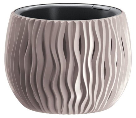 Kvetinac SANDY Bowl 240, 238x161 mm, mocca, vložka 255005