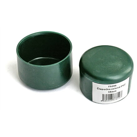 Ciapka METALTEC 38 mm, na okrúhly stĺpik, plastová, zelená 432078
