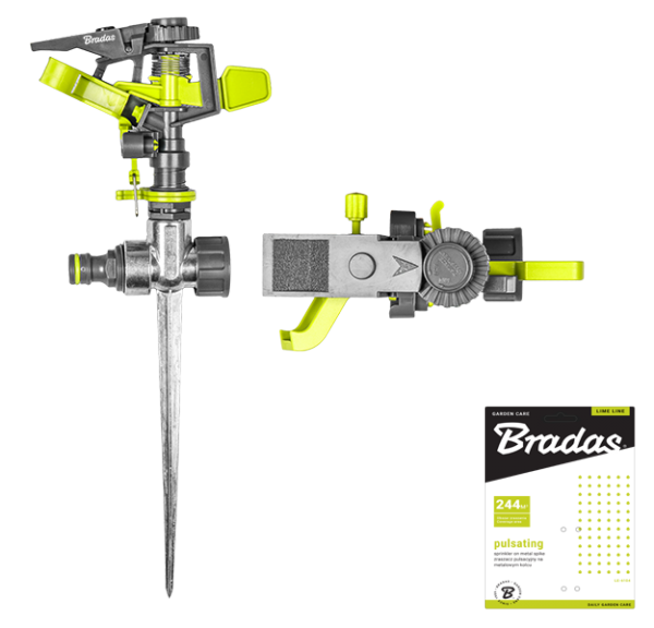 Zavlažovač rotačný 3-ramenný s kovovým hrotom LIME LE-6104  6140085 