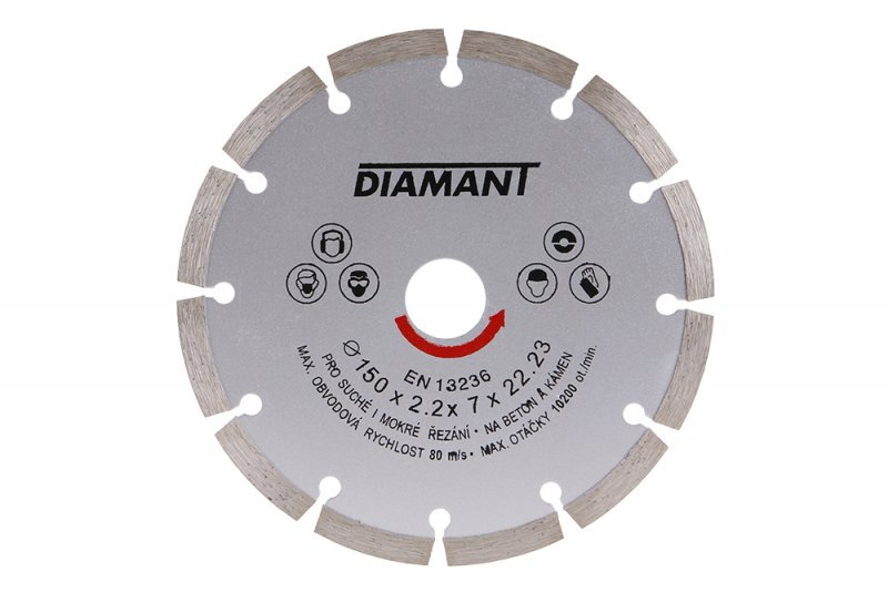 Kotúč diamantový 150 x 22,2 x 2,5 mm segmentový 21115