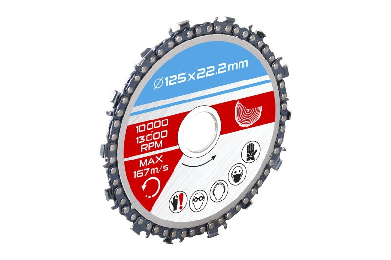 Kotúč rezný reťazový na drevo 125x22,2   21804