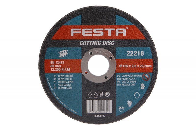 Kotúč 125 x 2,5 x 22,2 mm na kov Festa 22218
