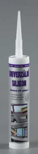 Univerzálny silikón Silver Line Den Braven biely 310 ml