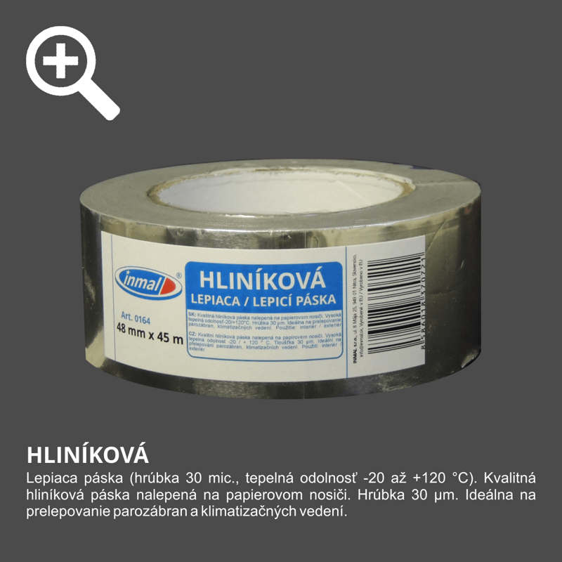 Hliníková lepiaca páska  48mm x 45m  0164