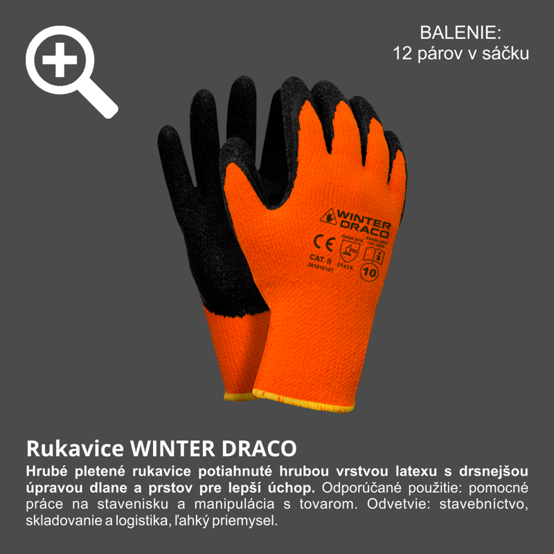 Rukavice WINTER DRACO č.9 0432