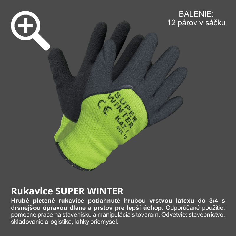 Rukavice SUPER WINTER č.10 0435