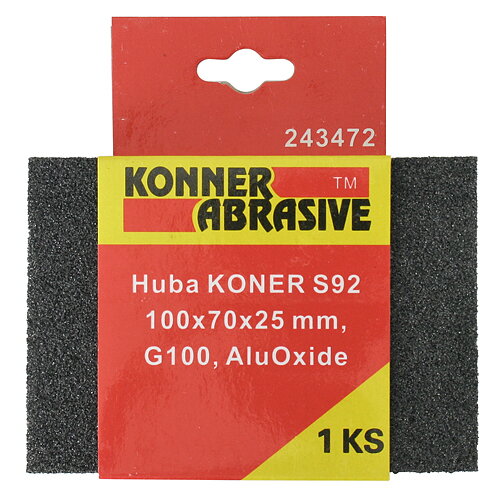 Huba KONNER G220, S92 100x70x25 mm, AluOxide, brúsna špongia 243475 