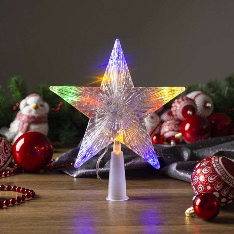 Hviezda MagicHome Vianoce, 10 LED, farebná, 2xAA 8091134 Hviezda MagicHome Vianoce, 10 LED, farebná, 2xAA 8091134