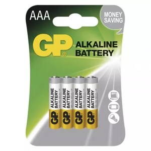 Alkalická batéria GP Alkaline LR03 (AAA) 1bal./4ks BA1311