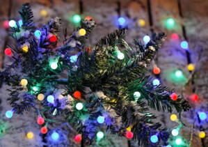 Reťaz MagicHome Vianoce Cherry Balls, L-9,9m, 100 LED multicolor, IP44, 8 funkcií, osvetlenie, L-9,90 m 8091142