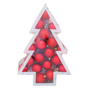 Gule MagicHome Vianoce, 34 ks, červené, mix, 6 cm 2170430